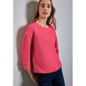 Z Street One sweater structuur - Koraal